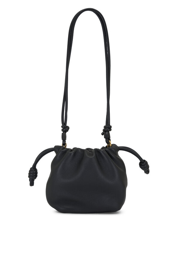 Loewe - Round Flamenco Black Leather Chain Bag 