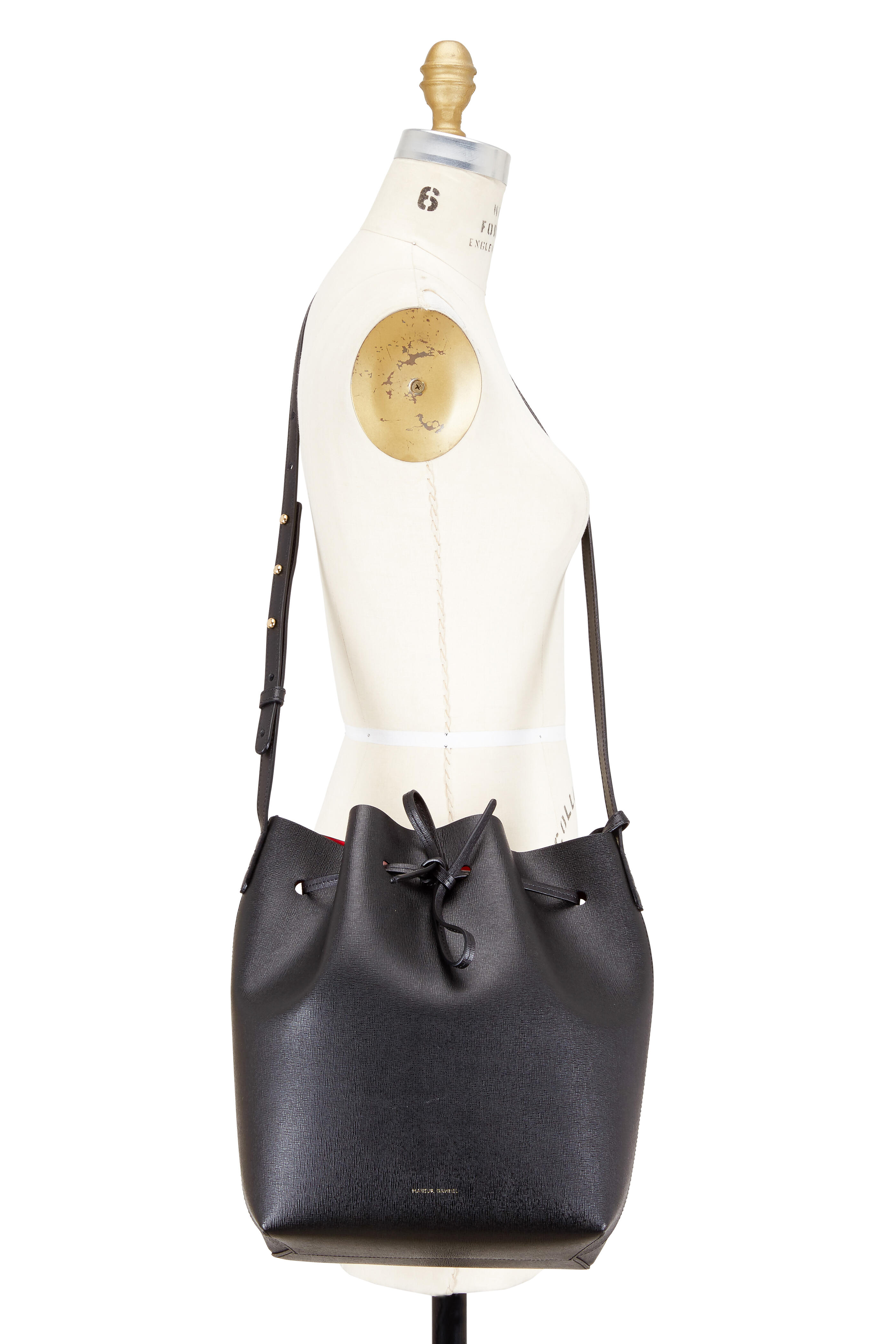 Mansur Gavriel 2024 black bucket bag large