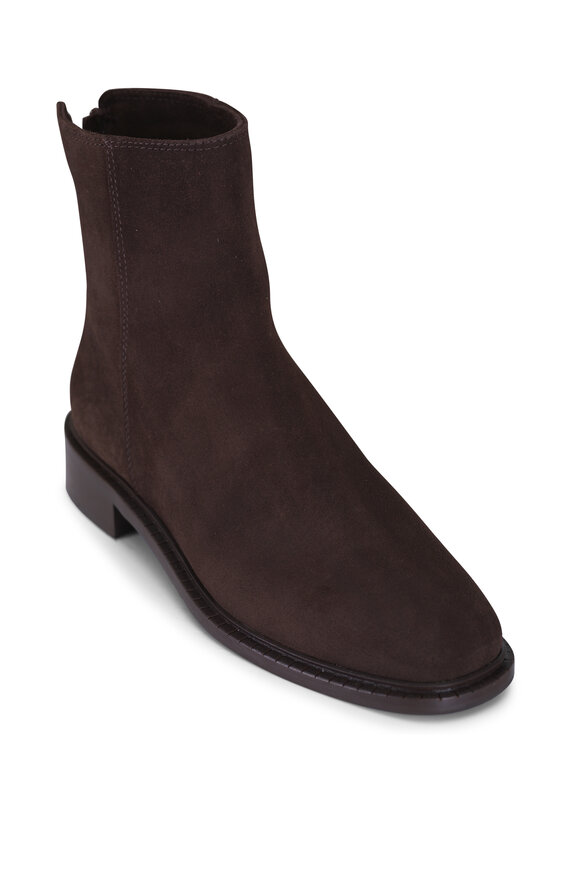 La Canadienne Selina Brown Suede Ankle Boot, 30mm - view 1