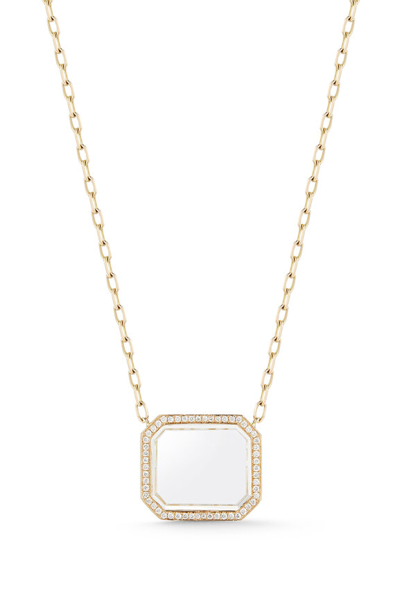 Walters Faith Diamond & Rock Crystal Pendant Necklace