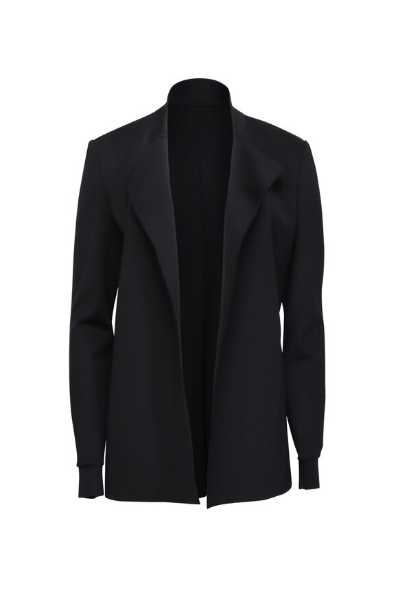 Marie Saint Pierre Maku Black Scuba Long Jacket