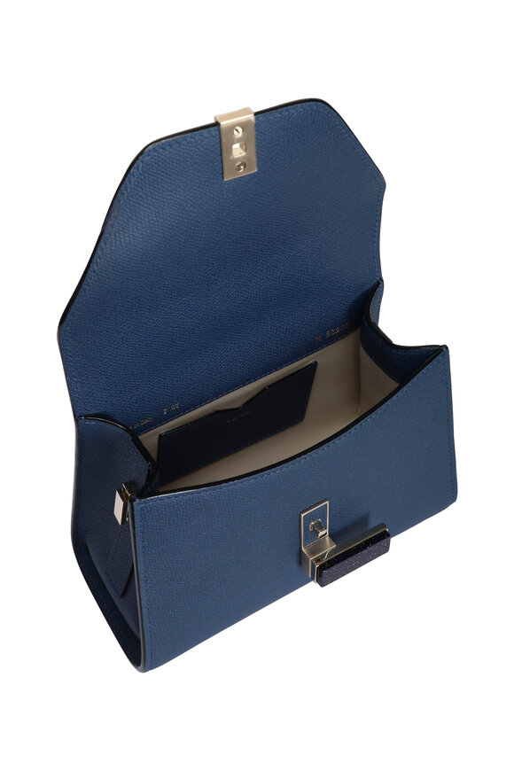 Valextra Micro Iside Zaffiro Sanstone Top Handle - view 4