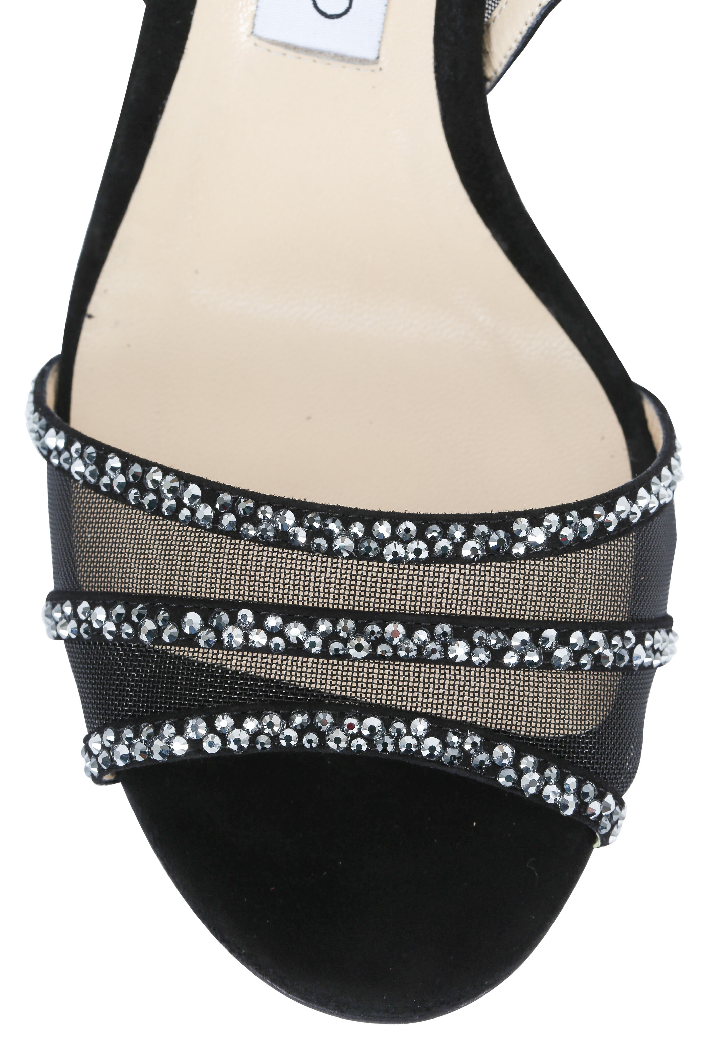 Jimmy Choo☆MINNY 85☆アンクル☆スタッズ クリスタル BLACK _LOVE85BJF-BLKMX__31166.