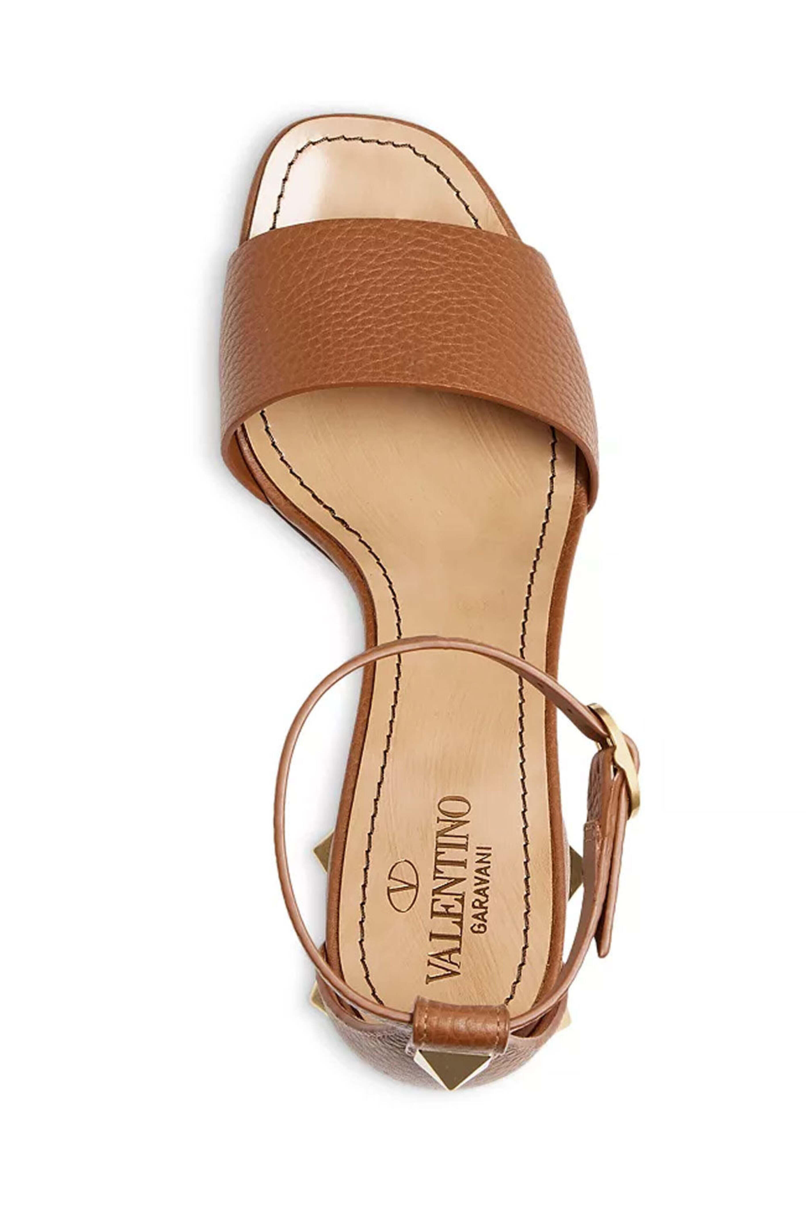 Valentino Garavani - Studded Block Heel Sandal in Selleria