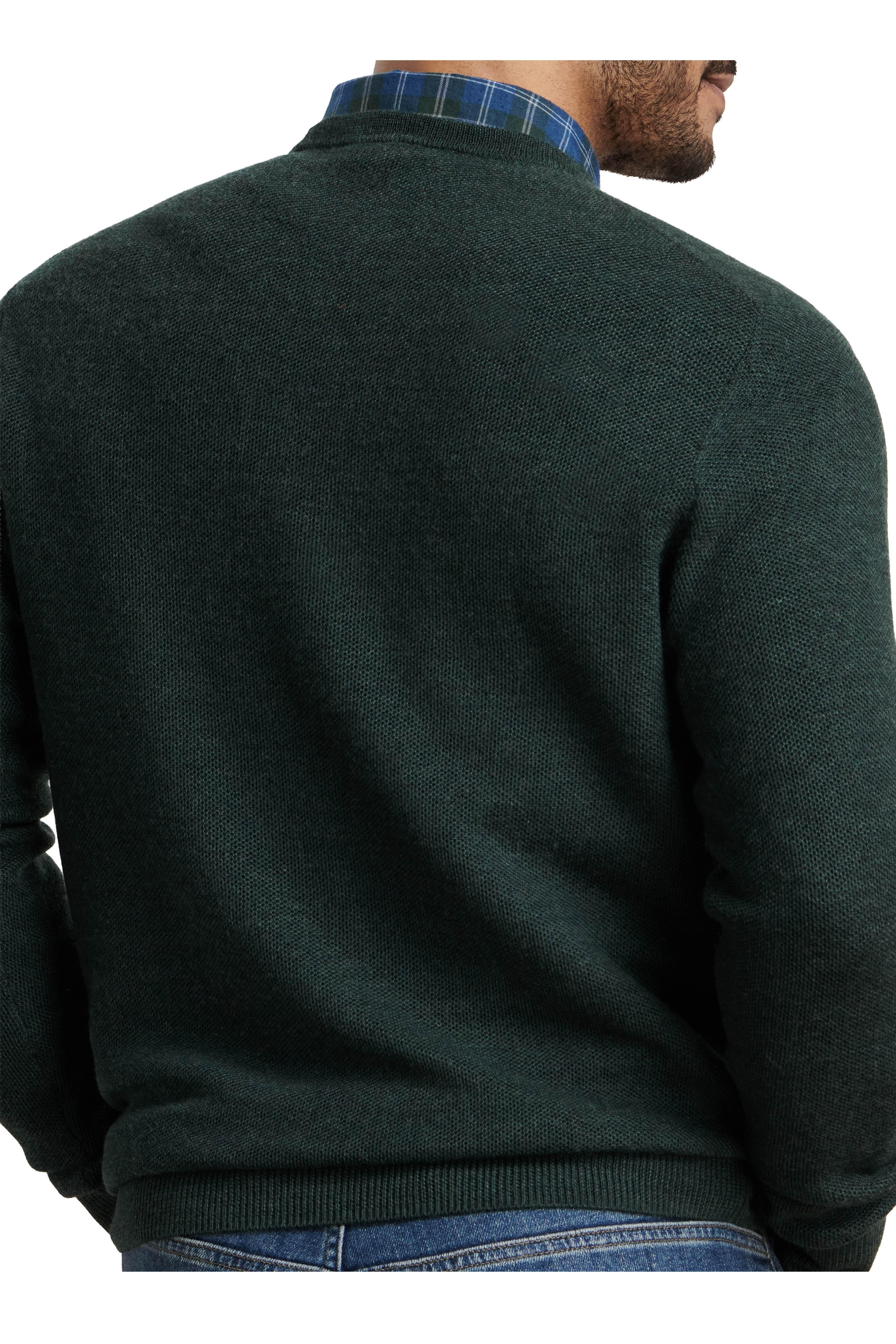 Peter Millar - Honeycomb Green Crewneck Sweater