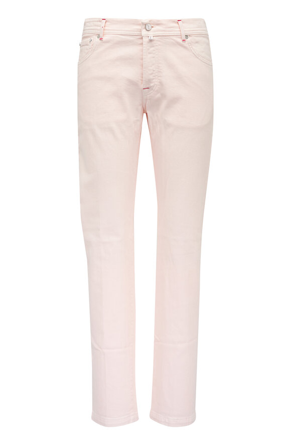 Kiton Pink Bull Denim Five Pocket Pant