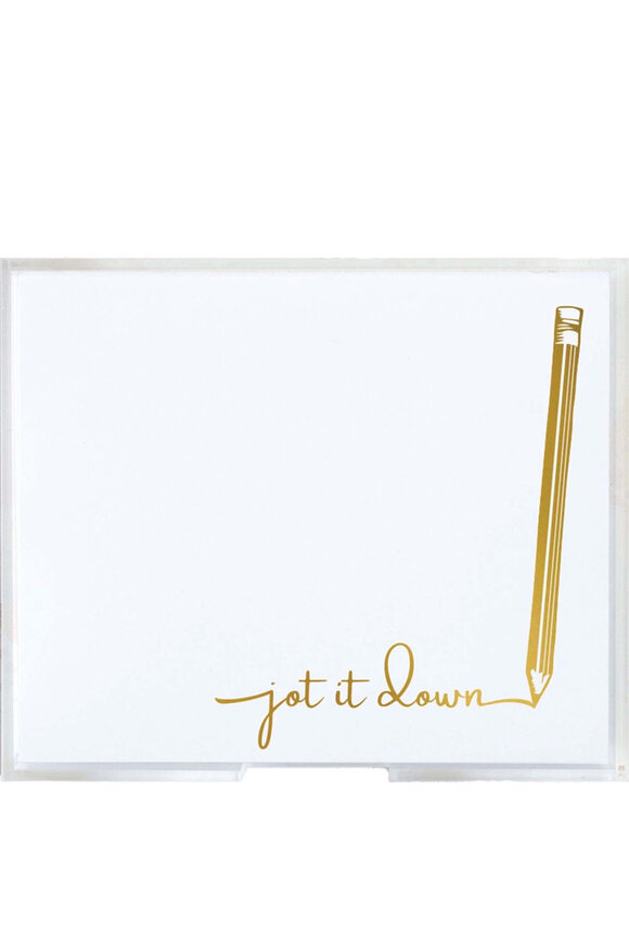 Black Ink Jot It Down Notepad