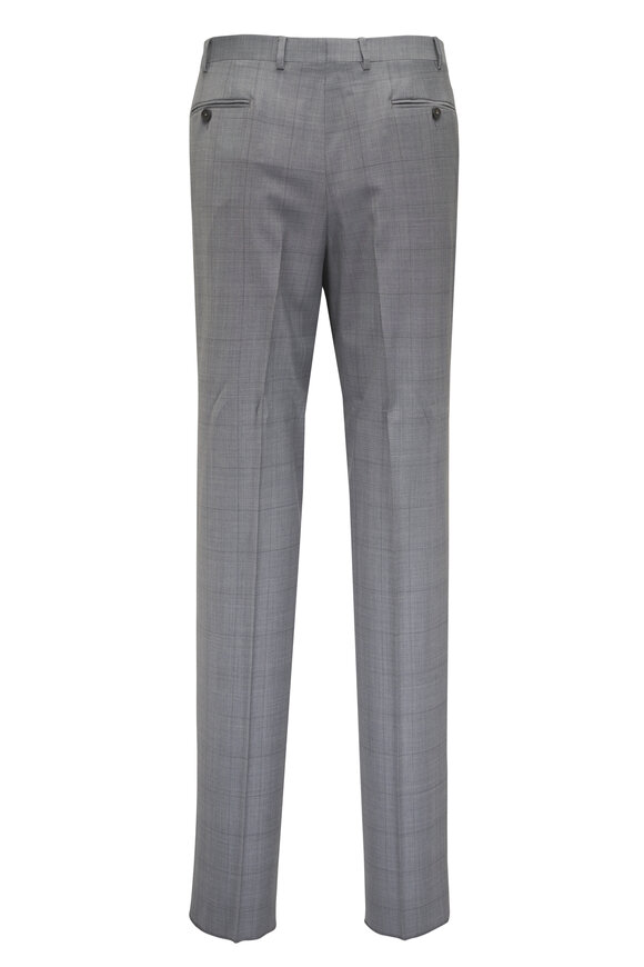 Canali Gray Tonal Plaid Wool 150's Suit - view 5