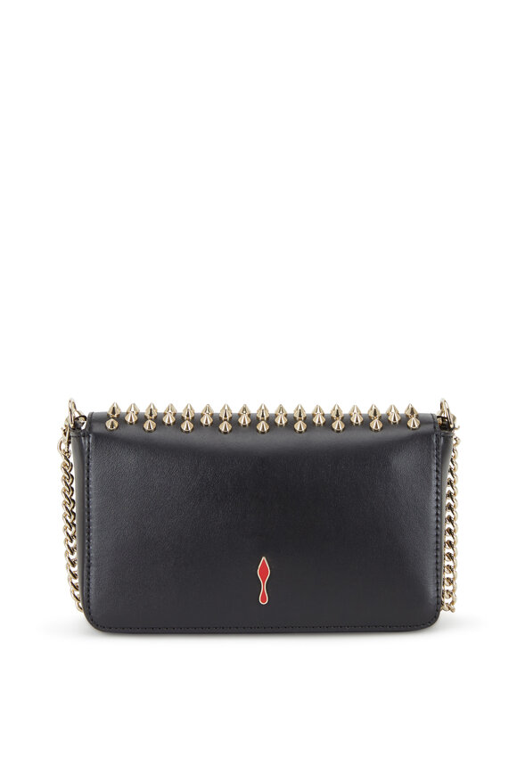 Christian Louboutin - Zoom Black Leather Studded Small Crossbody Bag