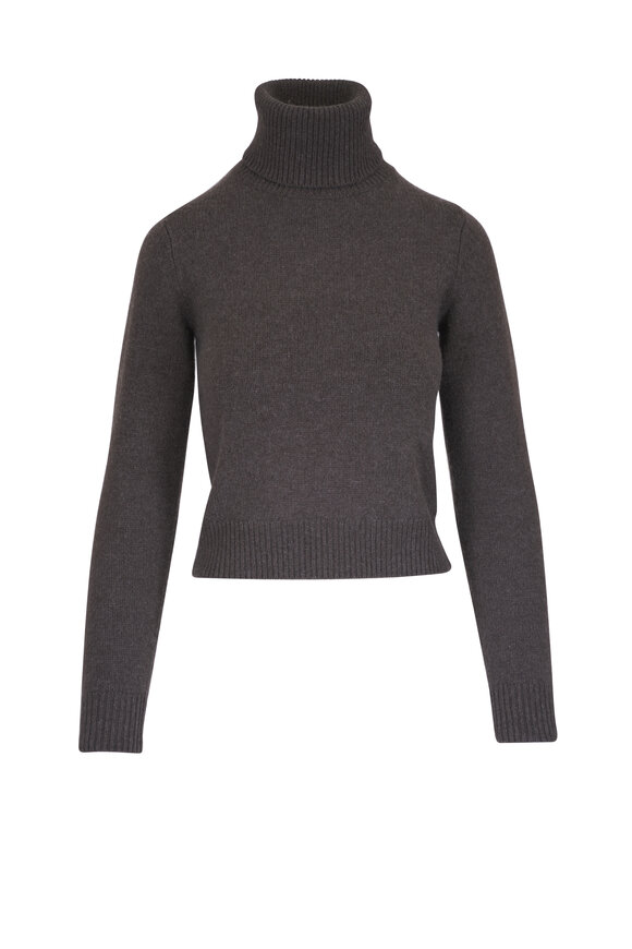 Nili Lotan Hollyn Dark Umber Melange Cashmere Sweater