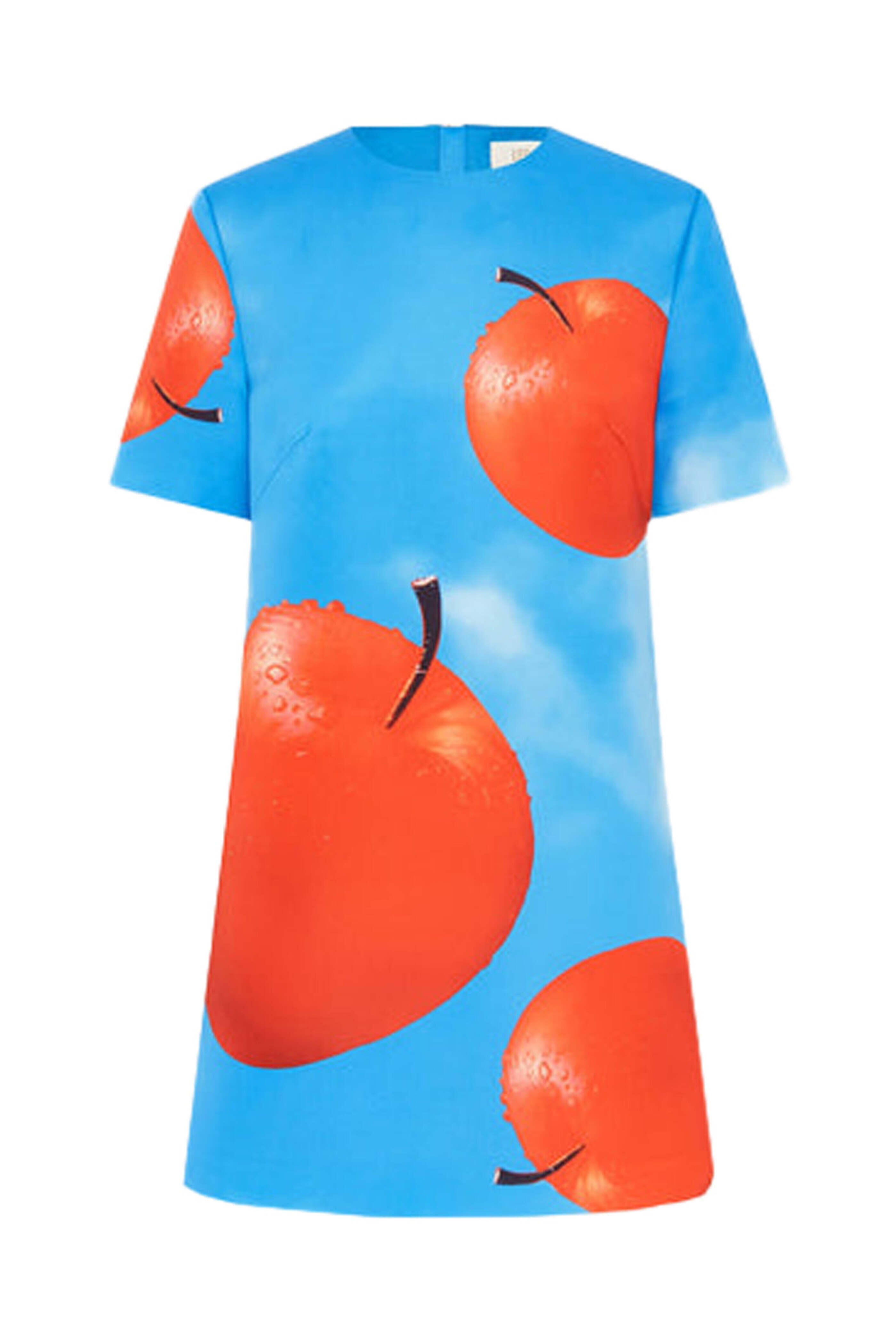 Leo Lin - Apple Print Alexa Mini T-Shirt Dress