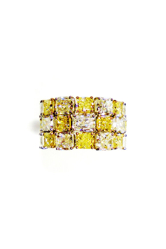 Etho Maria 18k Yellow & White Gold Diamond Ring