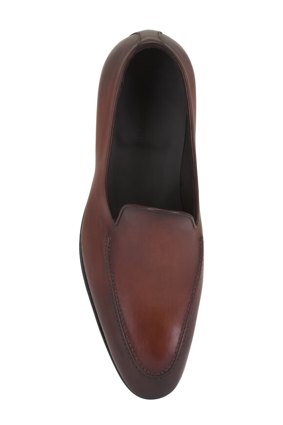 G Brown Pesaro Brown Leather Dress Shoe - view 3