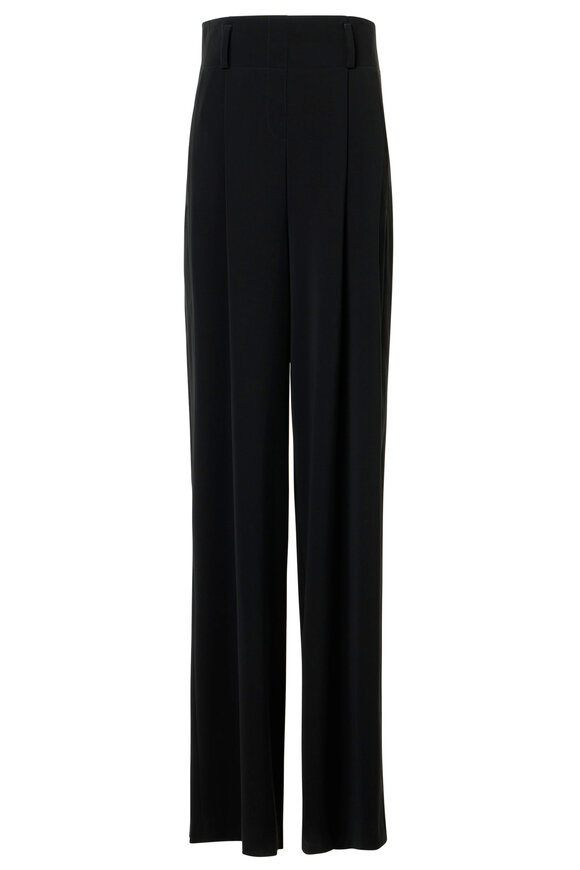 Akris Punto Black Florina High-Waist Lasercut Pants - view 1