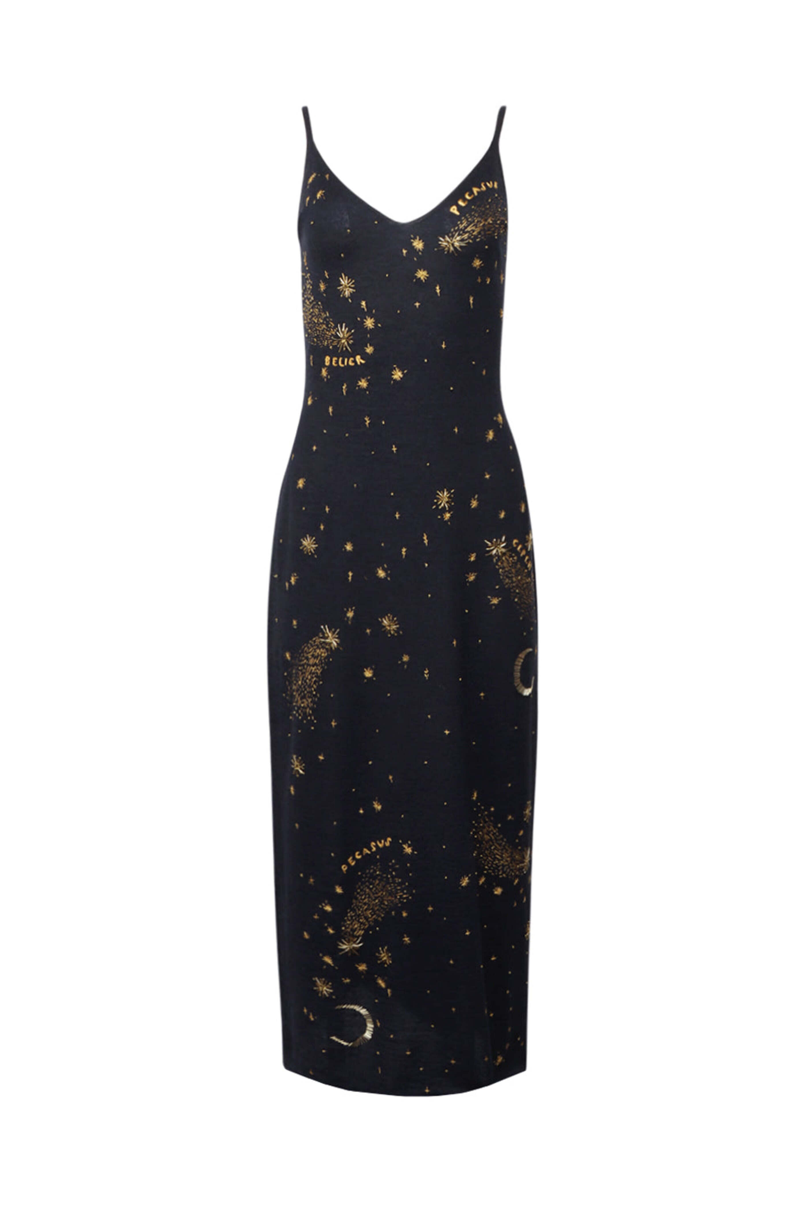 Altuzarra - Navy Denise Embroidered Midi Dress