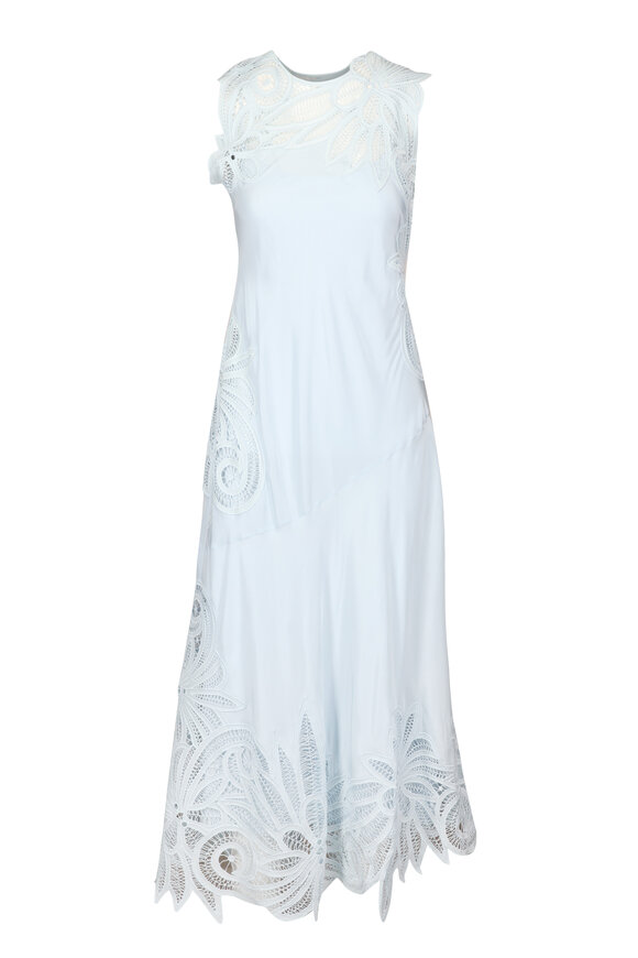 Ulla Johnson Light Blue Idra Lace Applique Dress