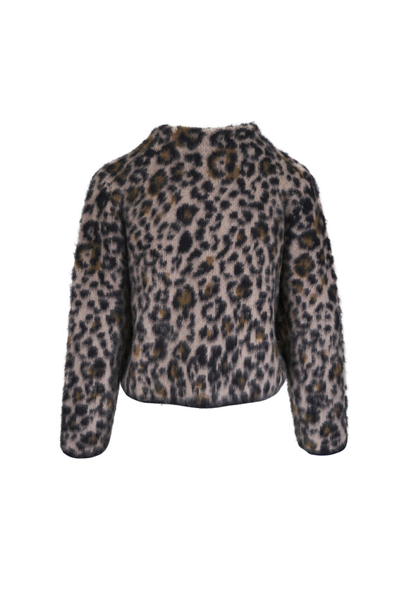 Nili Lotan Beyton Animal Print Cashmere & Silk Cardigan - view 3