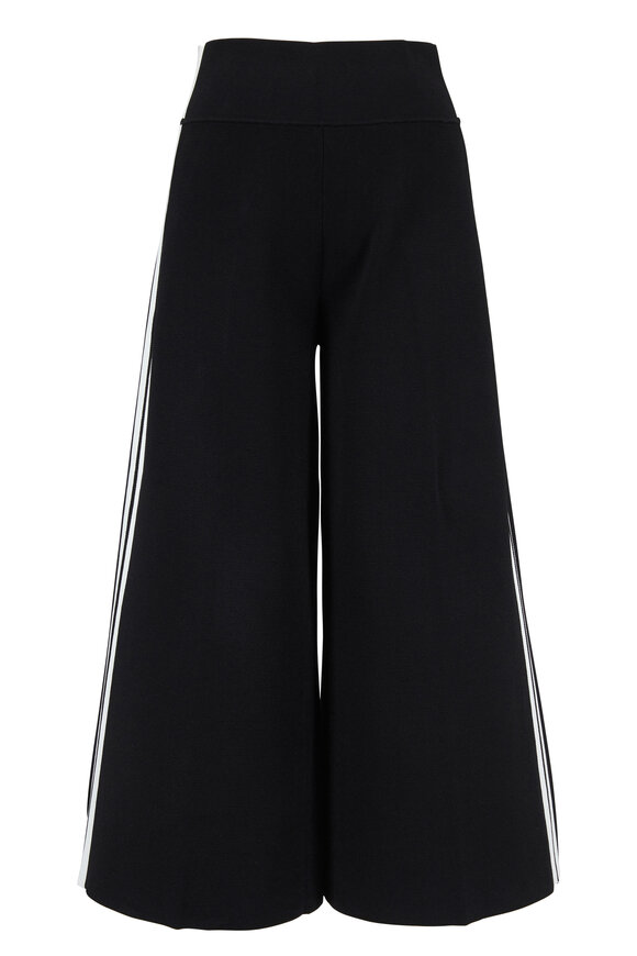 Veronica Beard - Roland Black Side Stripe Pull-On Pant