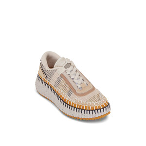 スニーカー Chloe' Nama Low-Top Mesh Sneakers With Suede Inserts CHLOÉ Nama embroidered suede and recycled-mesh sneakers
