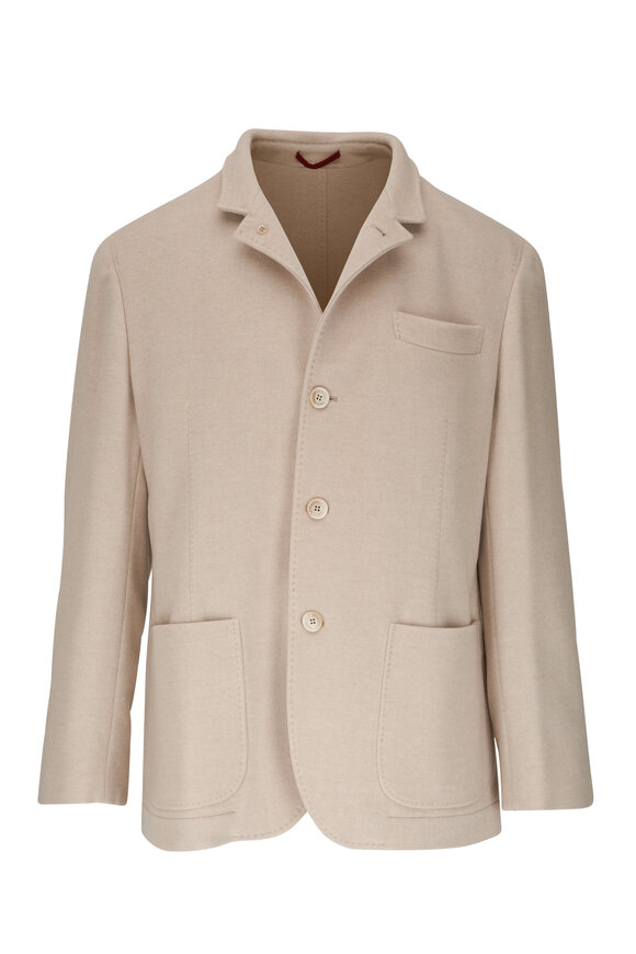 Brunello Cucinelli - Oat Cashmere Water-Resistant Jacket 