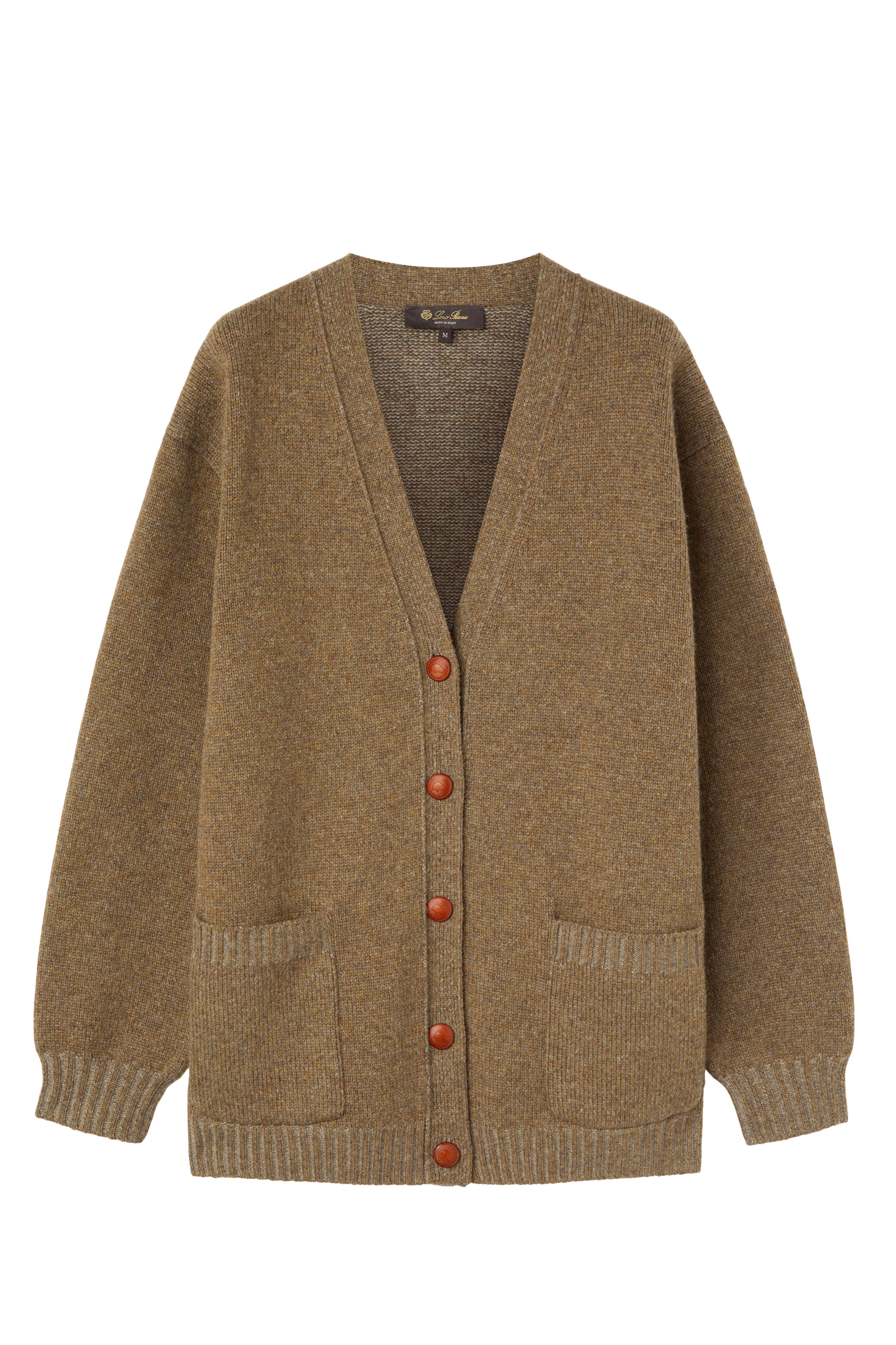 loro piana カーディガン Loro Piana Logo Baby Cashmere Button Up Cardigan Beige