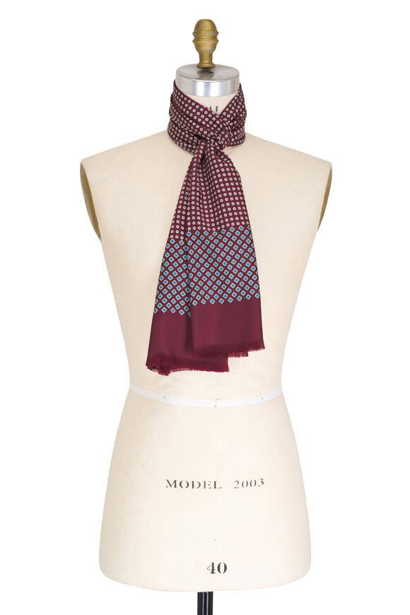 Brioni - Solid Black Cashmere Fringe Scarf | Mitchell Stores