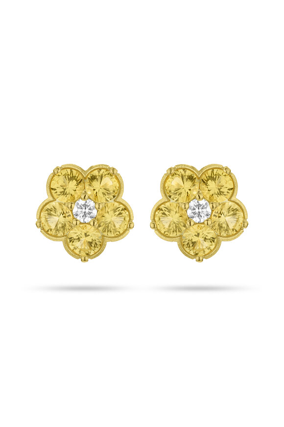 Paul Morelli 18K Wild Child Sapphire Earrings - view 1