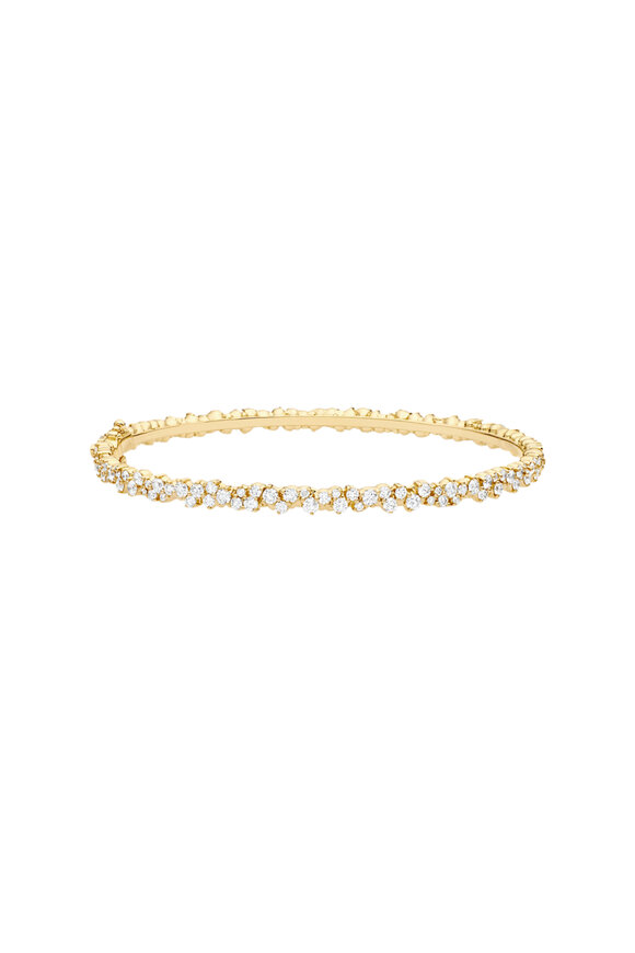 Paul Morelli - 18K Yellow Gold Confetti Diamond Bangle