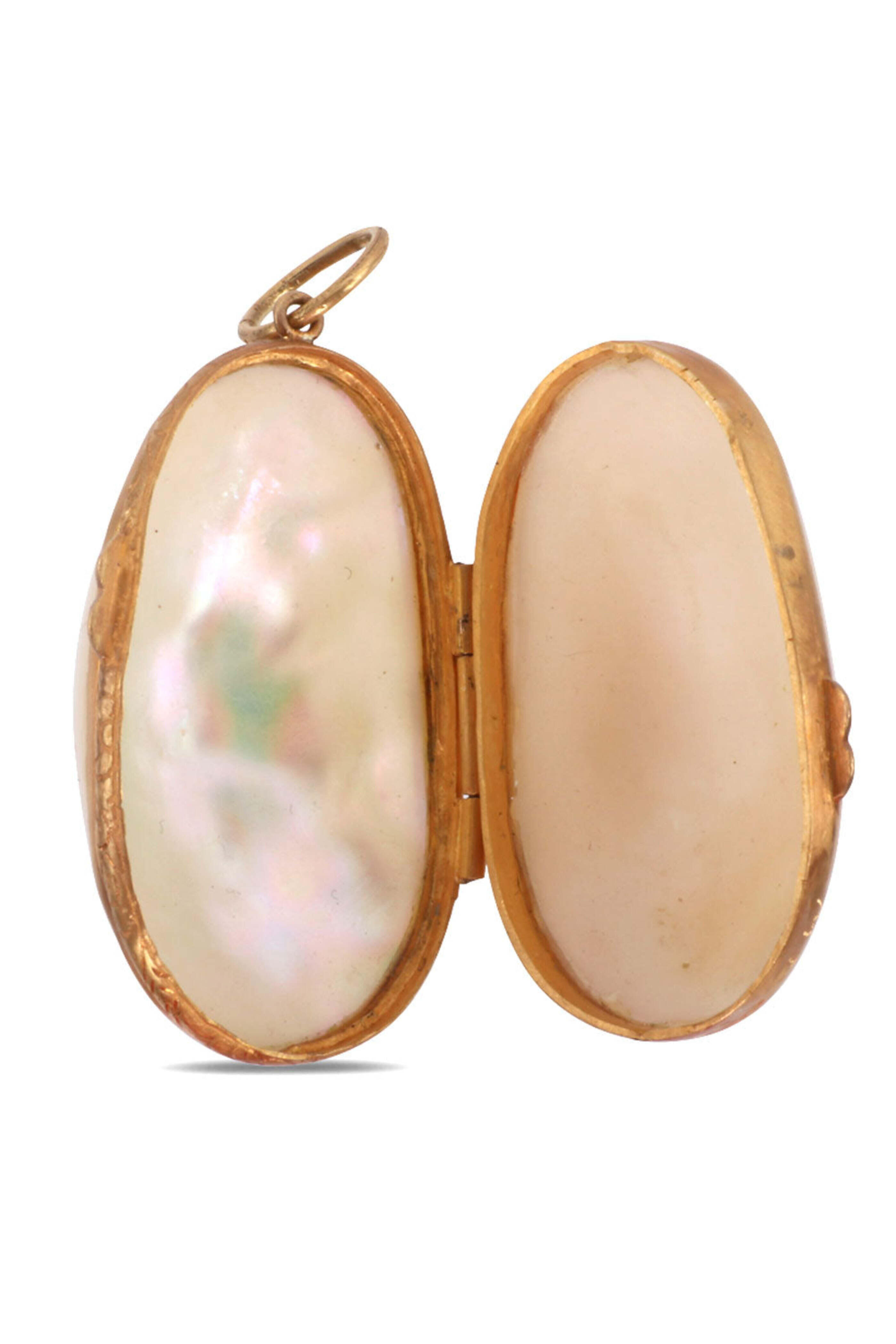 Michael Tracy - Mother of Peal Oval Locket Pendant