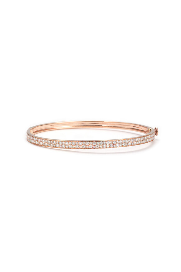 Nam Cho Modern Half Pavé Bangle - view 1