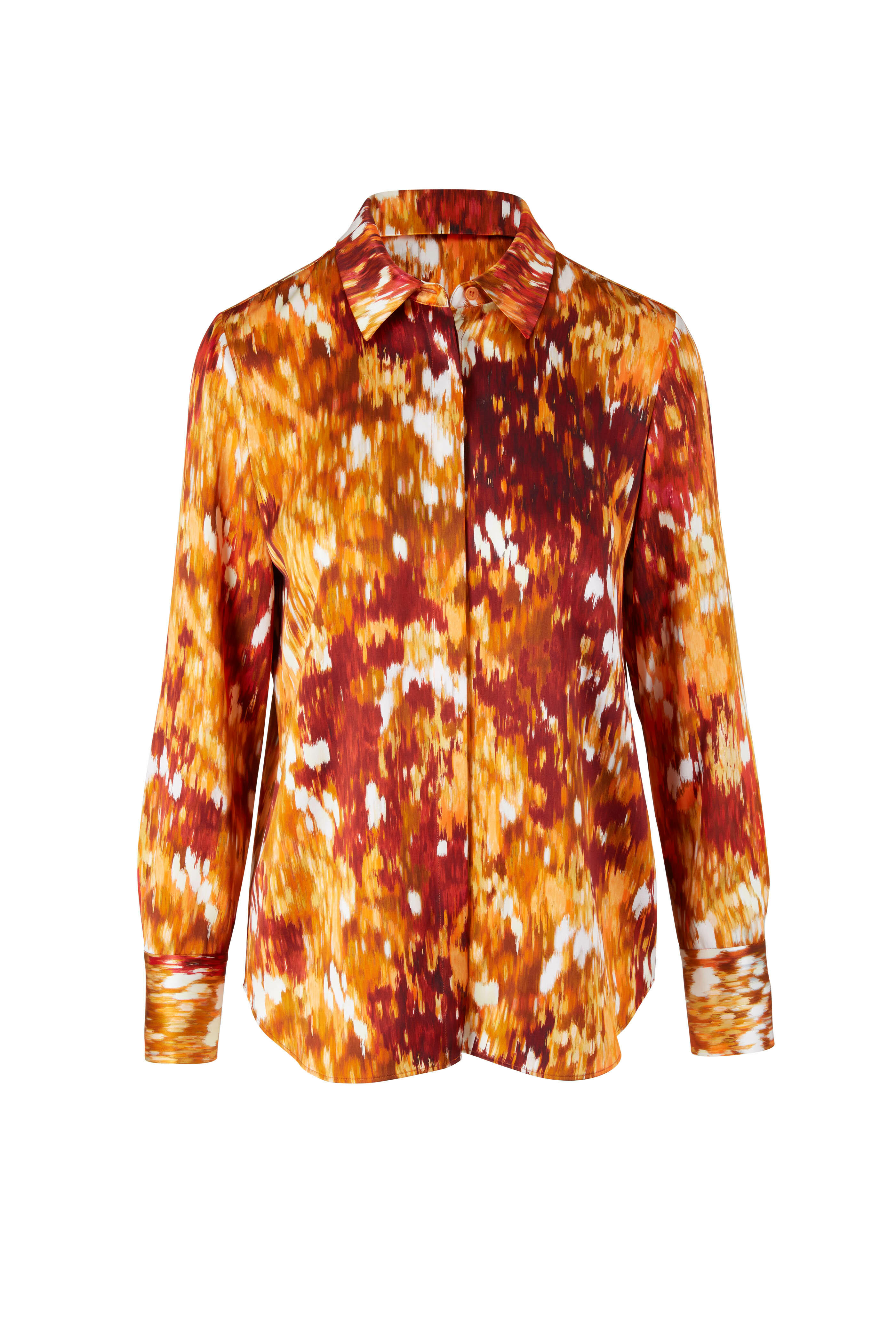 Lafayette 148 New York - Scottie Ember Orange Blouse