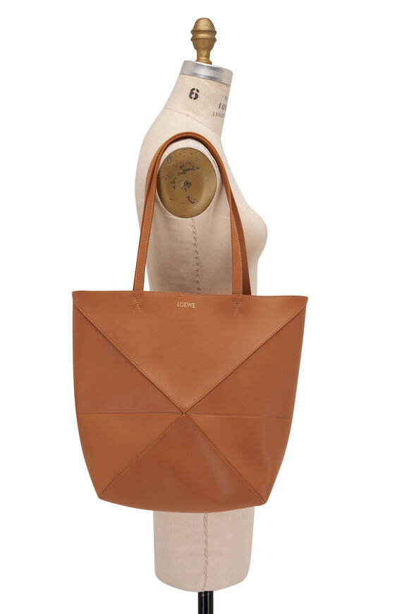 Loewe - Medium Puzzle Warm Desert Leather Tote