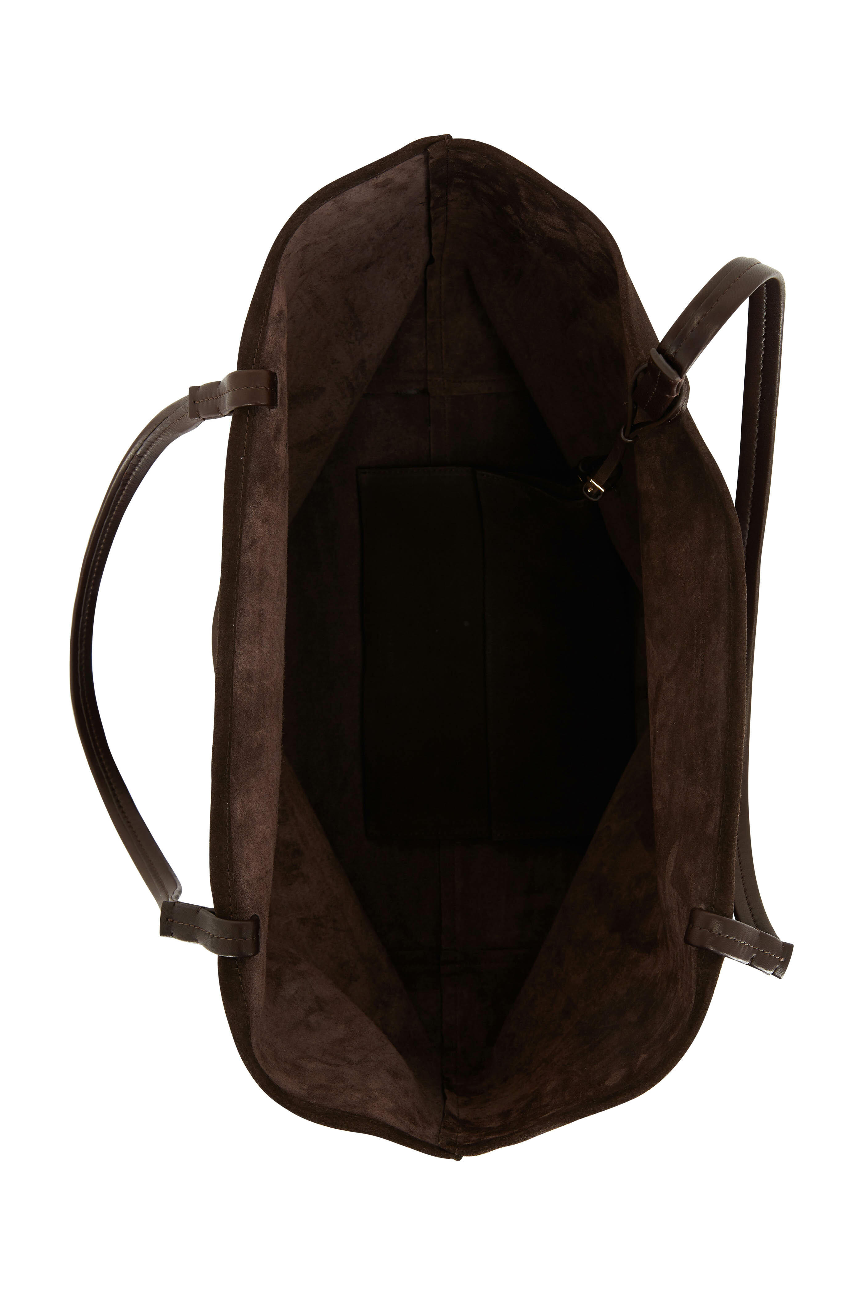 The Row - Park Lux Espresso Suede Tote