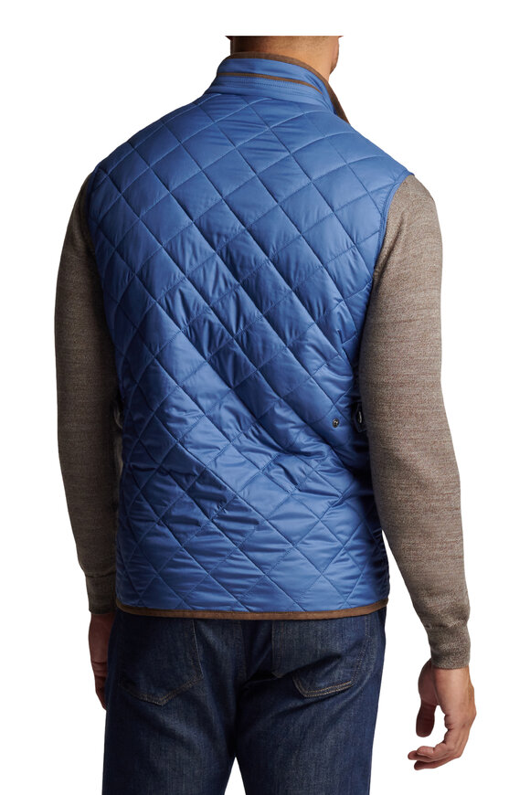 Peter Millar - Blue Essex Quilted Travel Vest 