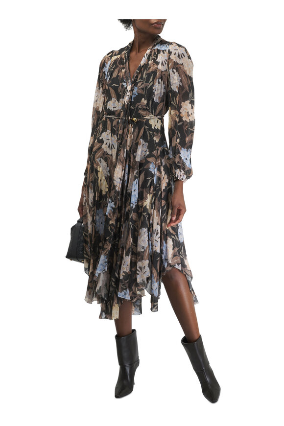 Zimmermann - Eden Black Inca Lily Handkerchief Dress