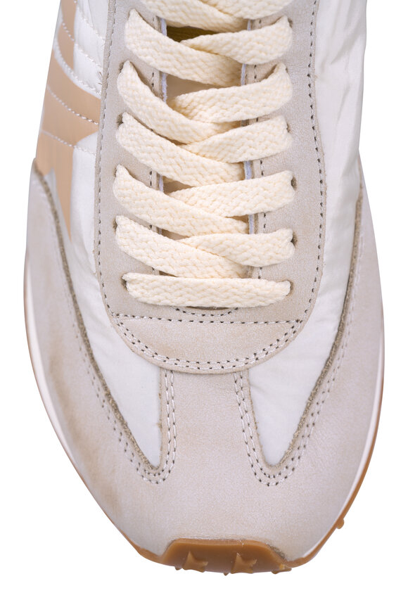 Golden Goose Marathon Beige & Gray Printed Star Sneaker - view 6