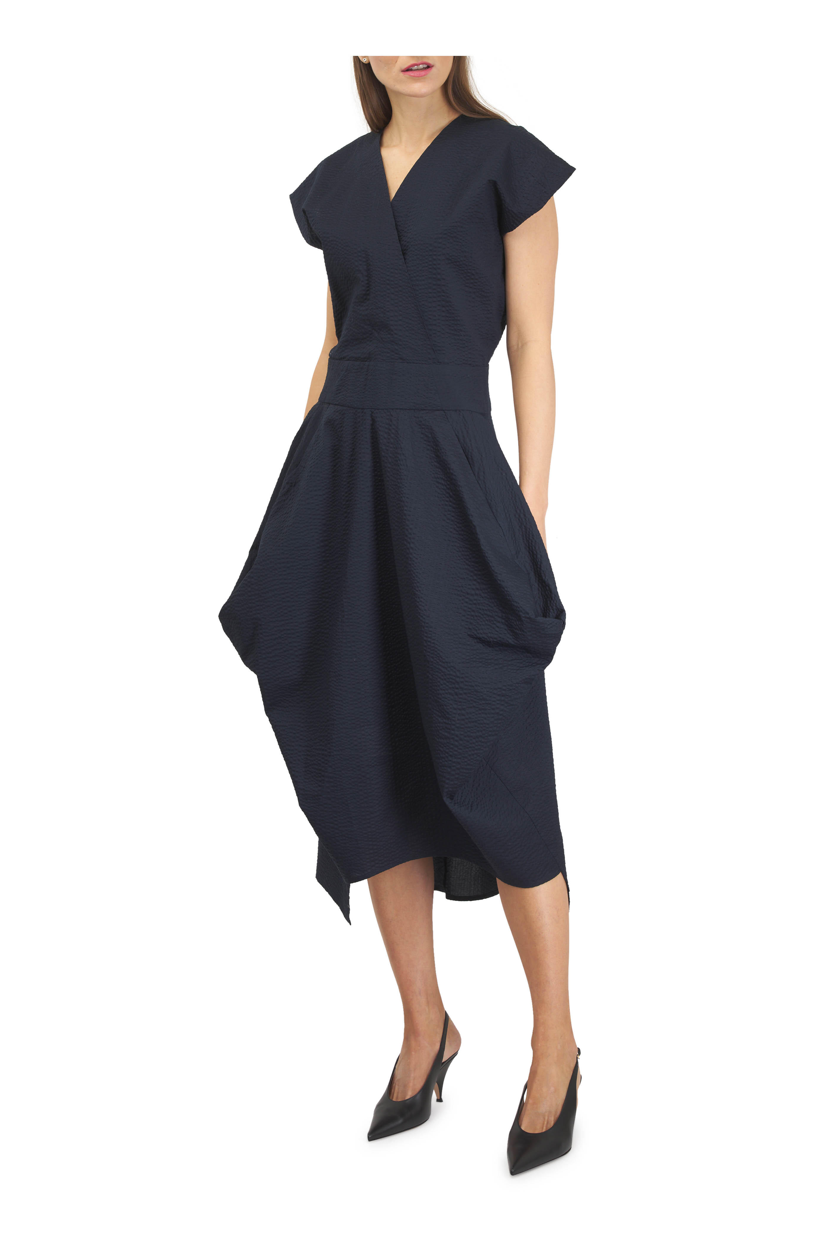 Gianvito Rossi - Vitello Black Leather Slingback Pump, 55mm