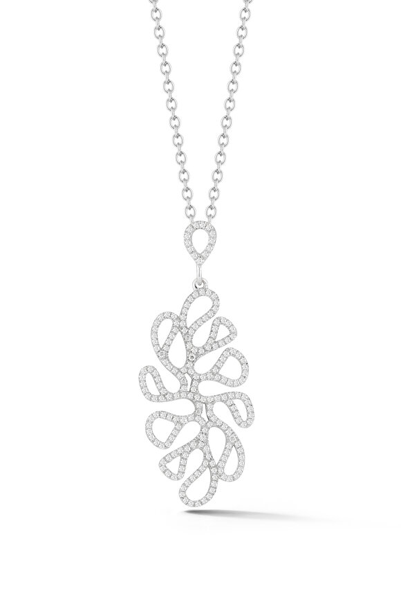 Miseno - Sea Leaf Diamond Pendant Necklace