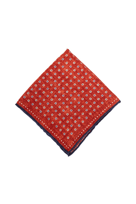 Brunello Cucinelli - Red Dot Pocket Sqaure