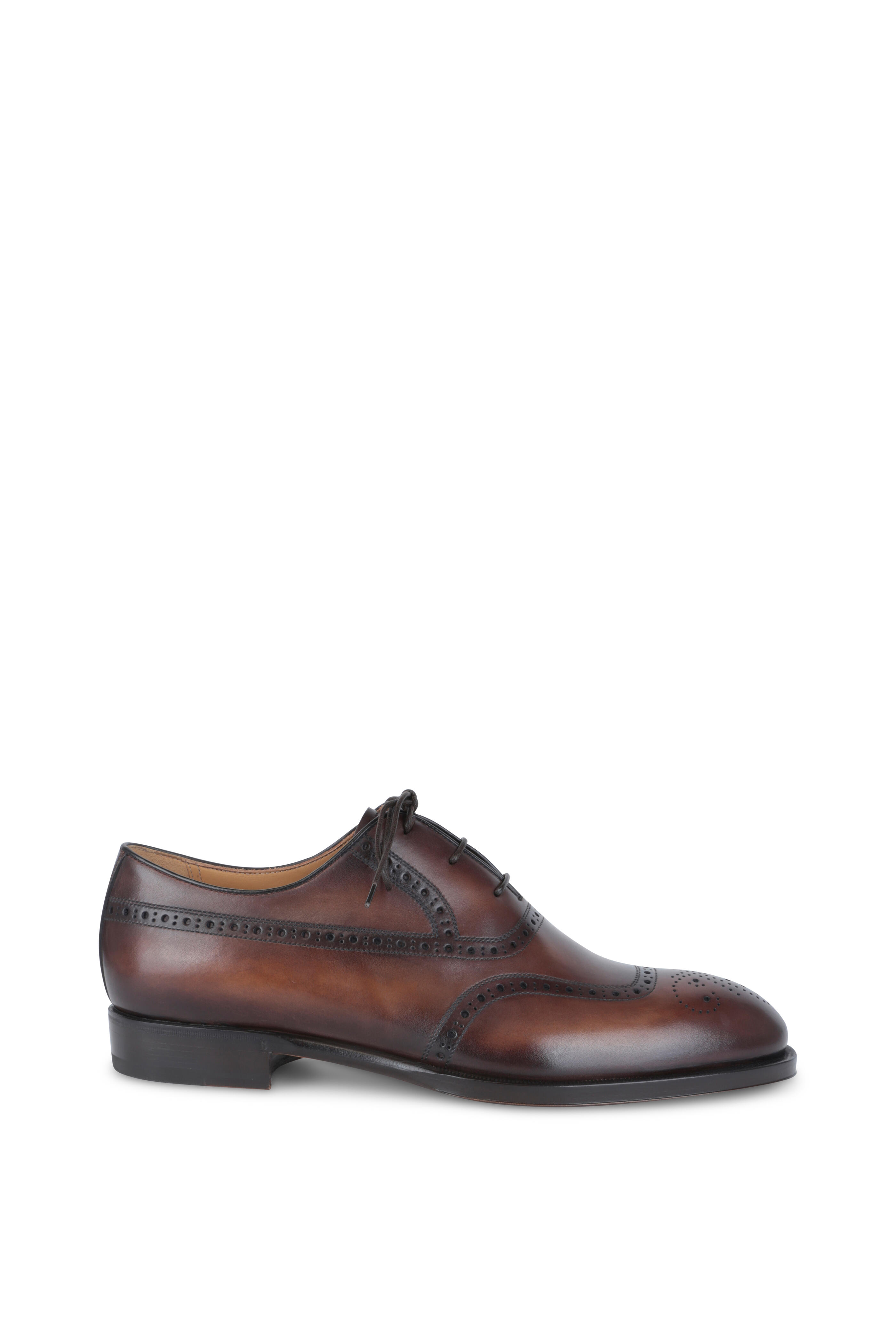 Berluti - Classic Dune Brun Leather Oxford | Mitchell Stores