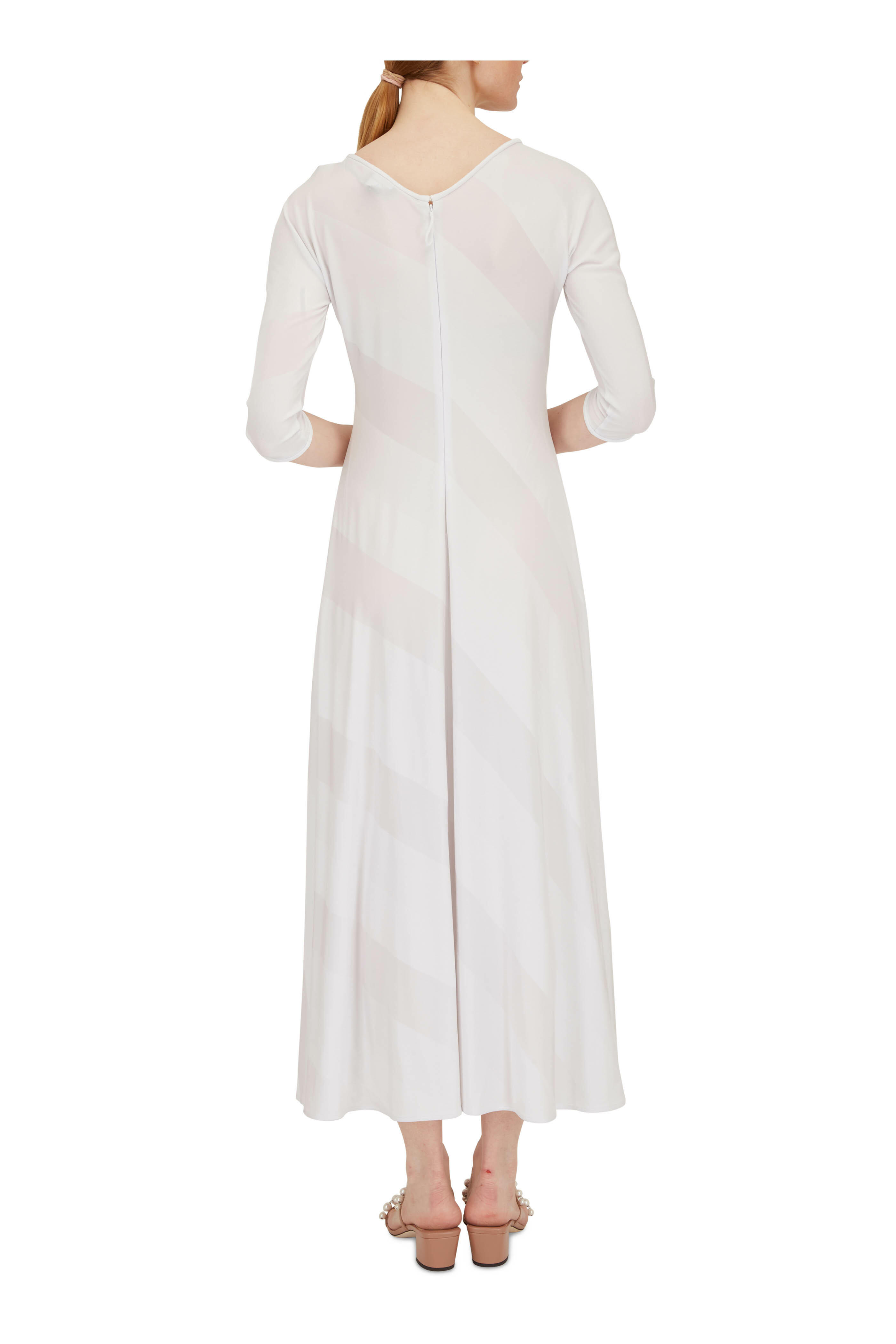Giorgio Armani - Ice Jacquard Stripe Jersey Dress