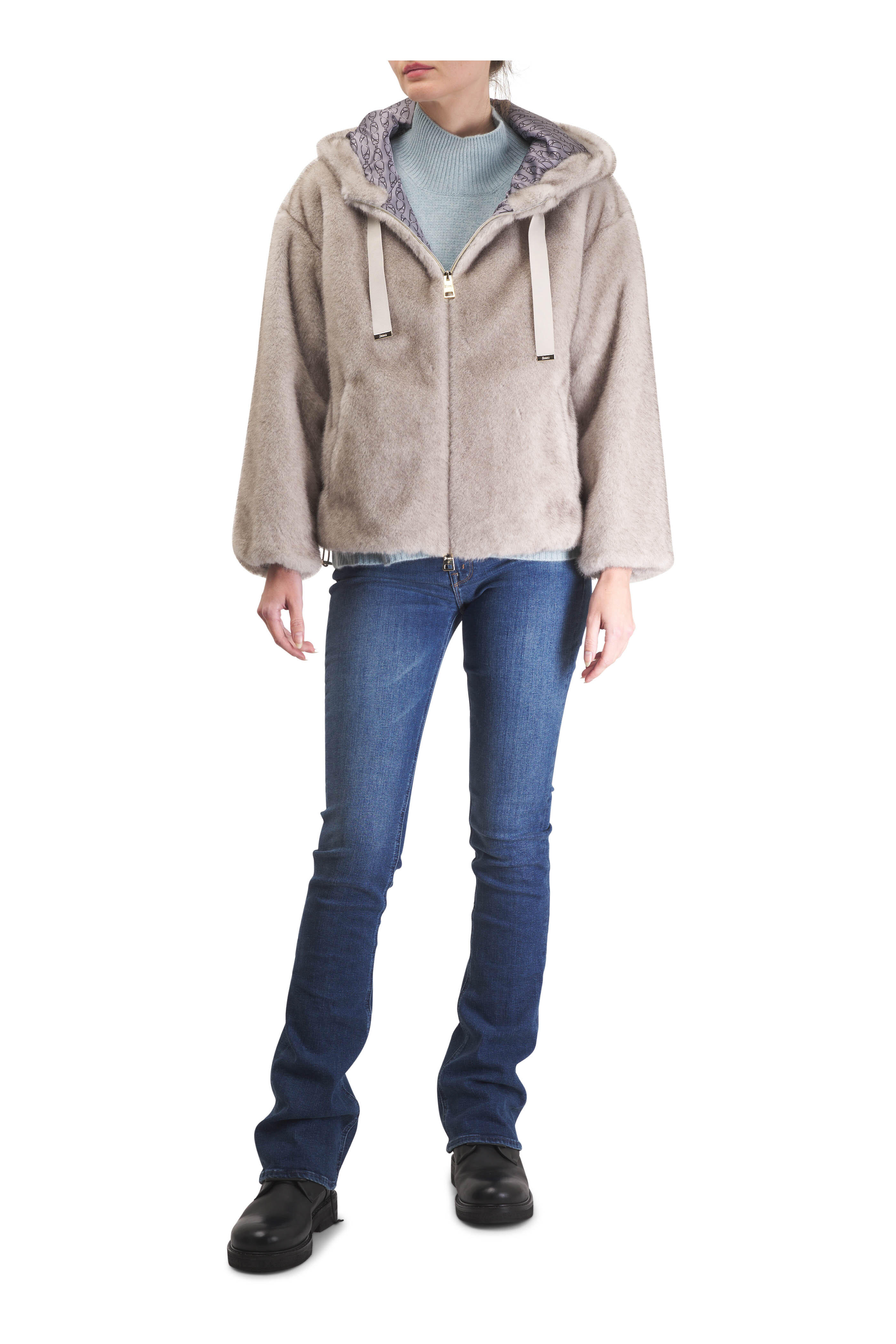 Herno - Light Gray Bomber Jacket