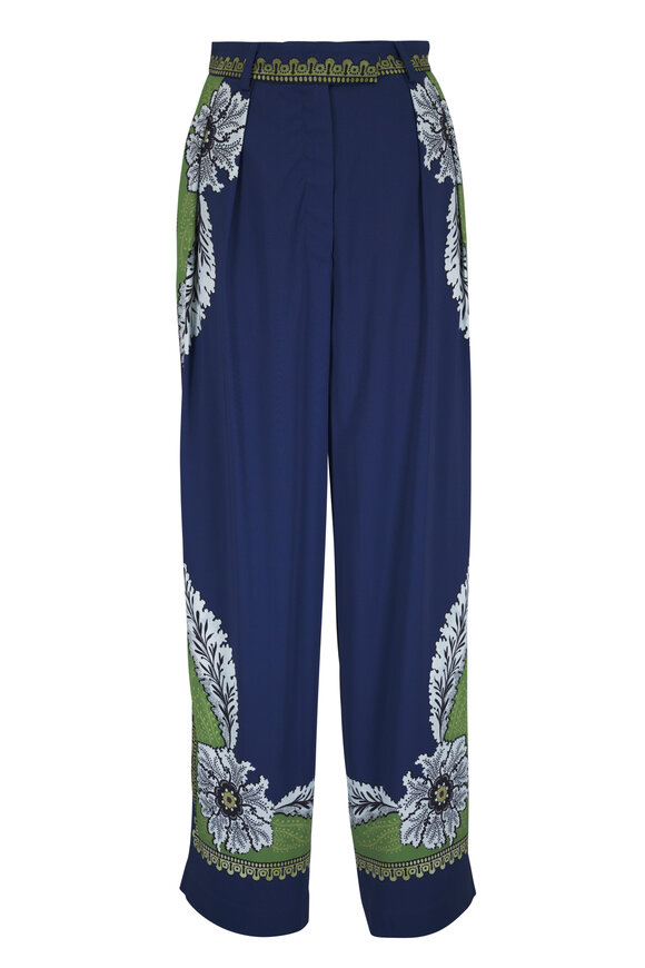 La DoubleJ Brooklyn Bounty Placée Navy Printed Pant