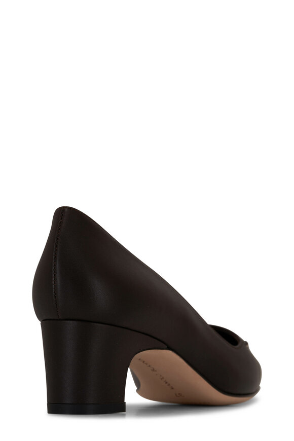 Manolo Blahnik - Homeraso Dark Brown Leather Pump, 50mm