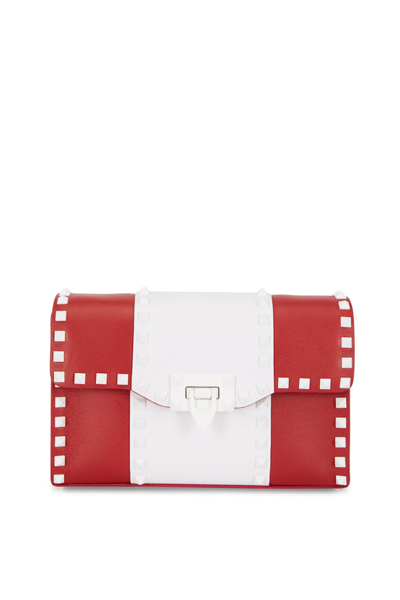 Valentino Garavani - Free Rockstud Red & White Crossbody