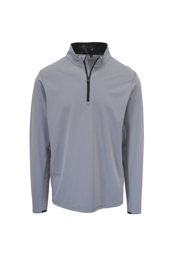 Greyson Tate Wolf Gray Quarter Zip Pullover