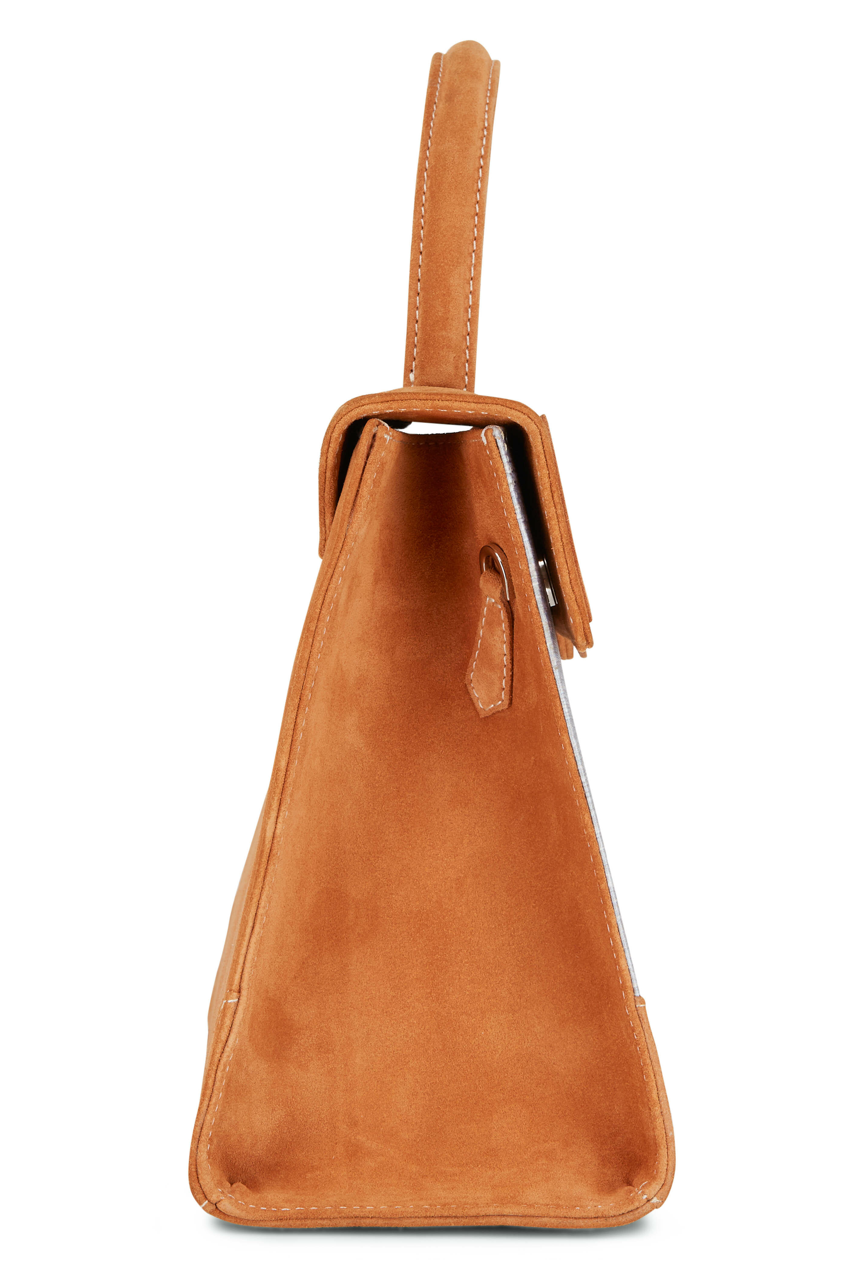 Marquise Paris - Leopard Panterra Apricot Suede & Satin Bag