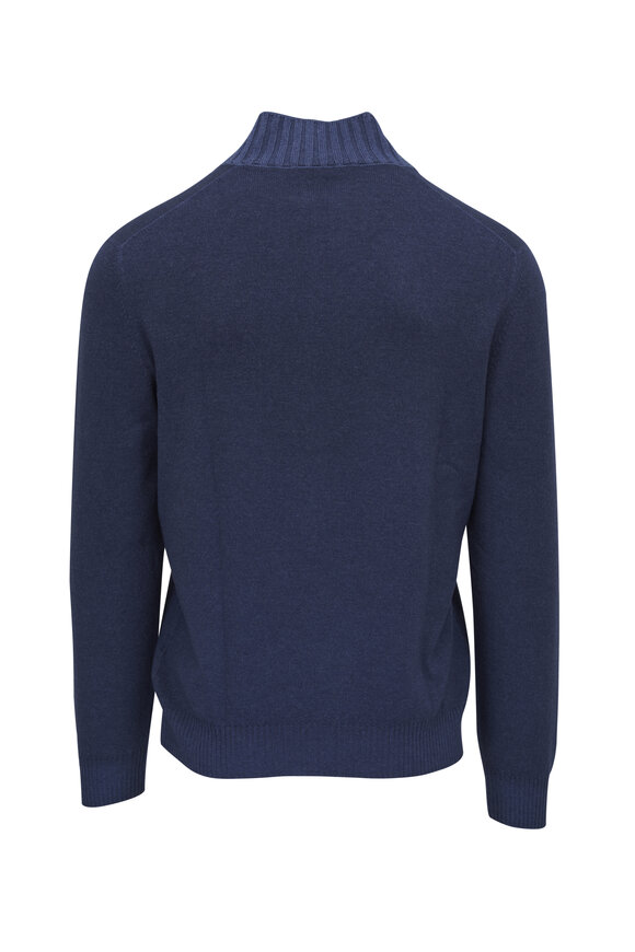 Gran Sasso - Navy Quarter Zip Pullover