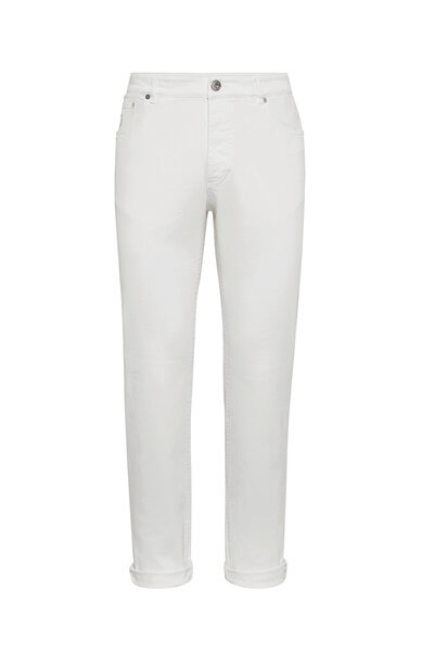 BRUNELLO CUCINELLI ホワイト スリムフィット デニム　48 s25-brunello-cucinelli-5-