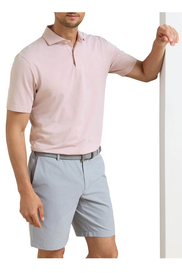 Peter Millar Faded Scarlet Cotton Piqué Polo - view 2